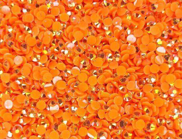 Rhinsten 4mm iriserende orange