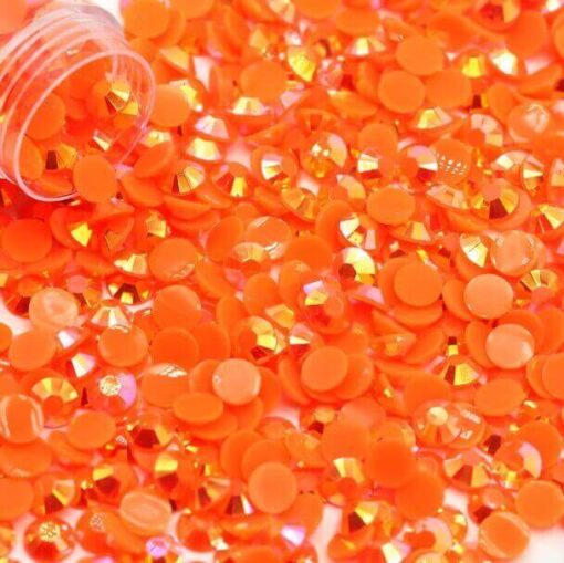 Rhinsten 5mm iriserende orange