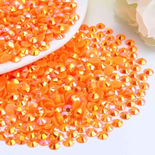 Rhinsten 5mm iriserende orange