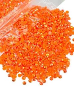 Rhinsten 5mm iriserende orange