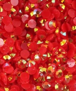 Rhinsten 5mm iriserende røde