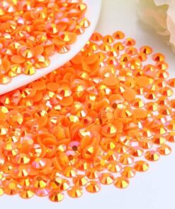 Rhinsten 6mm iriserende orange