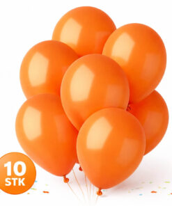 Orange balloner 30 cm 10 stk – latex balloner til fest og fødselsdag dekoration