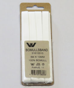 Bændel 10mm x 5m hvid