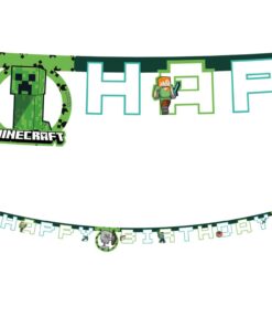Minecraft Happy Birthday banner
