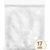 Pakke med hvide marabou fjer 12 cm – 17 stk bløde dekorationsfjer til hobby, scrapbooking, kostumer og kreative DIY projekter.