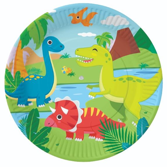 Dinosaur paptallerkner