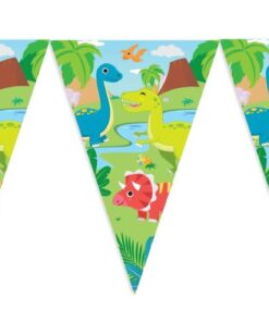 Dinosaur vimpel flagguirlande