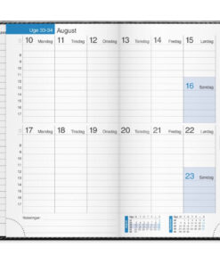 Mayland 14 dages kalender sort kunstskind 2026