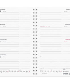 Mayland Week planner tværformat refill 2026