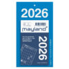 Mayland afrivningskalender med bagsidetekst 2026