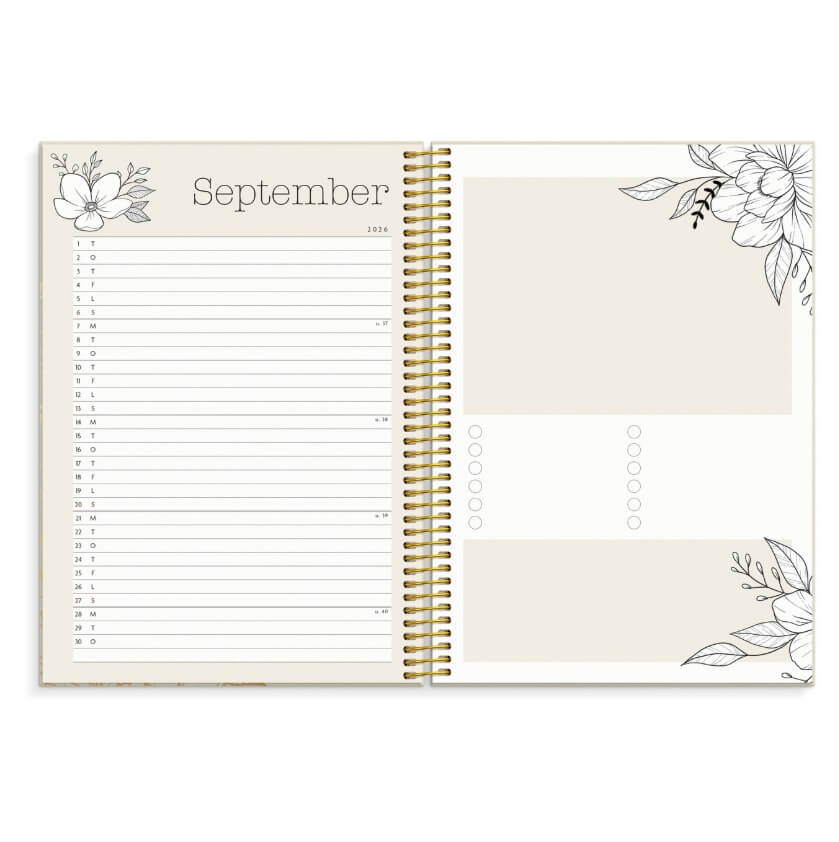 Mayland kalender Life Planner Bloom 2026
