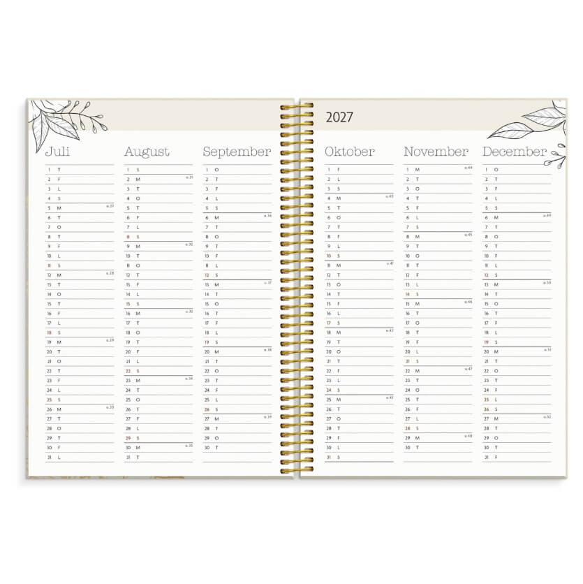 Mayland kalender Life Planner Bloom 2026