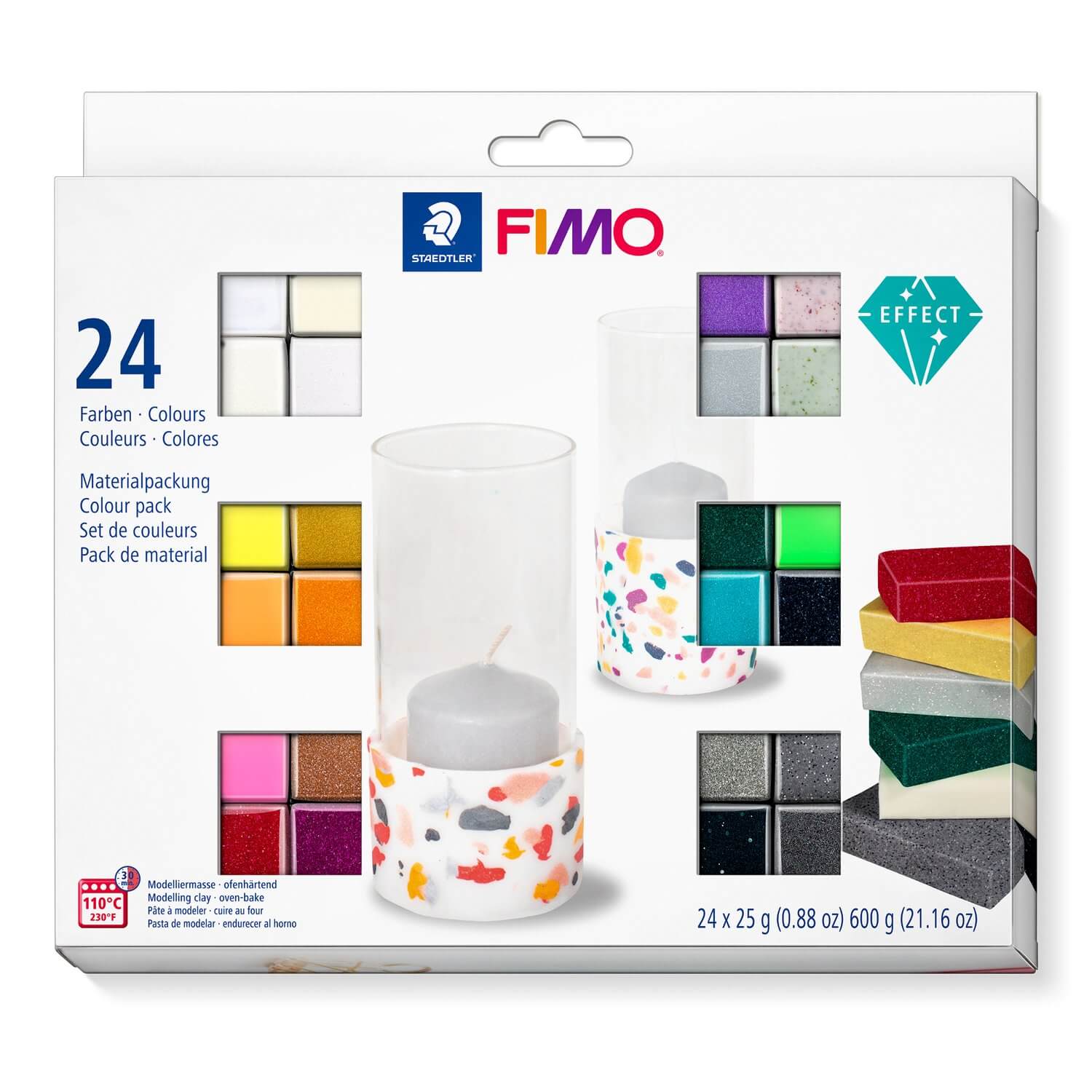 FIMO Effect sæt 24stk