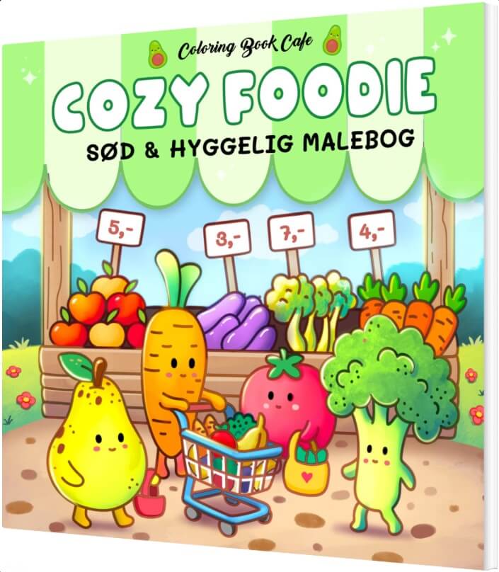 Malebog Cozy Foodie - Cozy Coloring - Coloring Book Cafe
