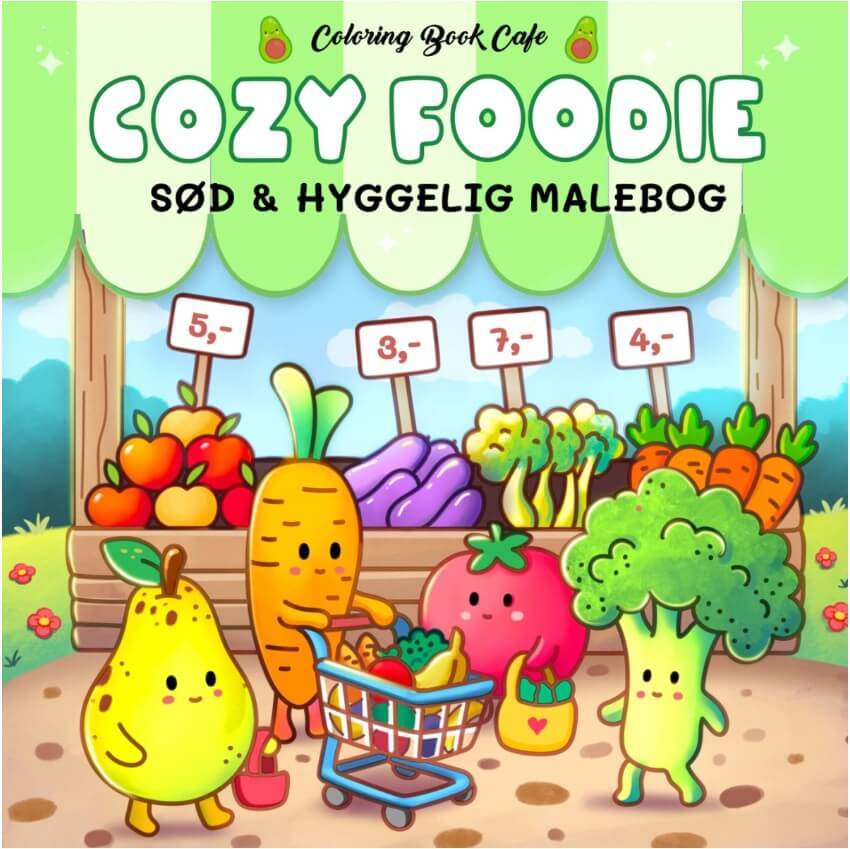 Malebog Cozy Foodie - Cozy Coloring - Coloring Book Cafe