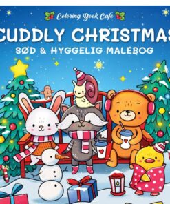 Malebog: Cuddly Christmas - Cozy Coloring - Coloring Book Cafe