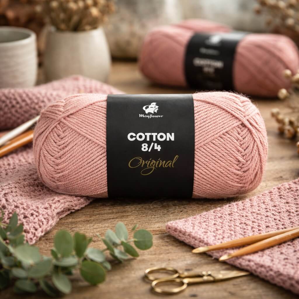 Mayflower Cotton 8/8 Big 1920, Talla única, Coral Profundo