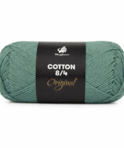 Mayflower Cotton 8/4 bomuldsgarn i salviegrøn farve – klassisk bomuldsgarn til strik og hækling packshot.