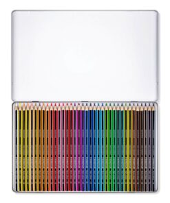 STAEDTLER Noris colour 185 farveblyanter i æske med 36 levende farver i klassisk gul-sort design.