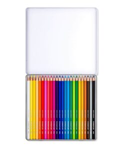 Staedtler akvarel farveblyanter i metalæske med 24 farver