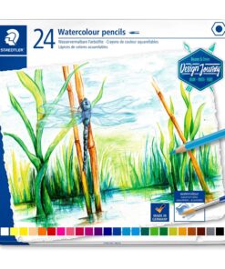 Staedtler akvarel farveblyanter i metalæske med 24 farver