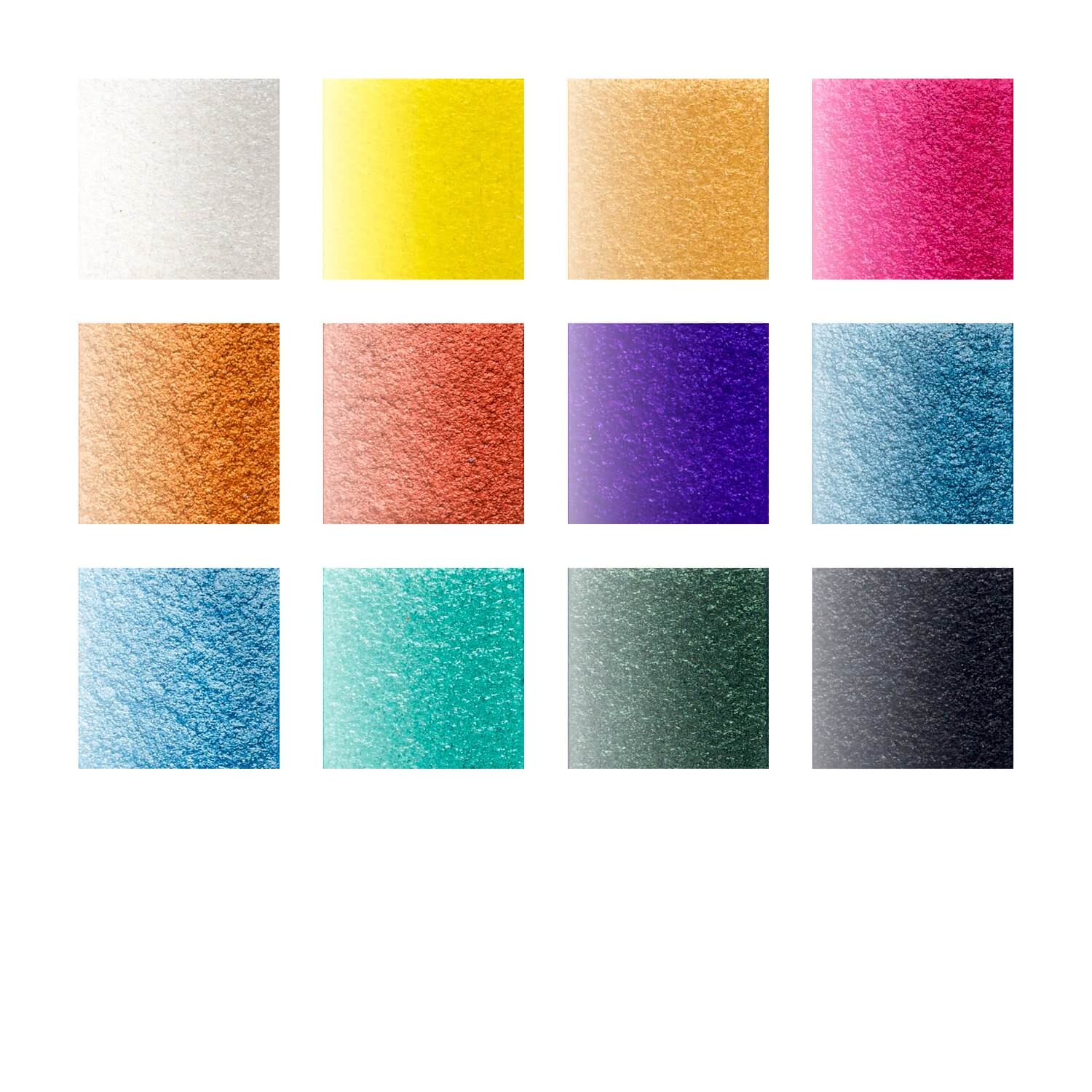 Staedtler Design Journey 888 akvarelmalingssæt med 12 metalliske farver, vandbørste og svamp.