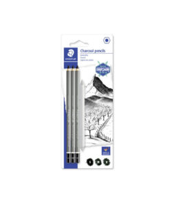 Staedtler Mars Lumograph Kul-sæt med 3 kulblyanter og 1 blender.