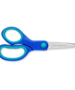 Staedtler Noris venstrehånds saks 14 cm med ergonomiske greb og afrundede stålklinger.