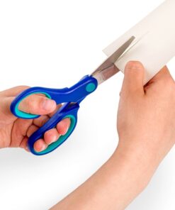 Staedtler Noris venstrehånds saks 14 cm med ergonomiske greb og afrundede stålklinger.