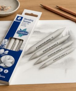 Staedtler Papir Stomp – sæt med 4 blendestomper i komprimeret papir til tegning og shading.