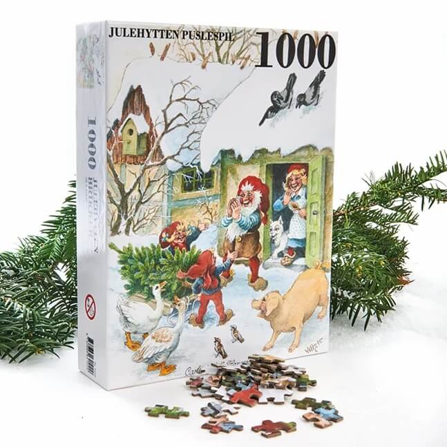 Vilhelm Hansen puslespil Julehytten 1000 brikker